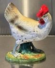 Vintage 1940s   1950s Ceramic Speckled Rooster