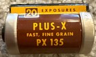 Vintage Metal Kodak Px-135 20 Exposure Plus -  X Film   Yellow Green Canister