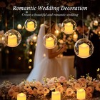 24 Pack Flameless Candles  Tea Lights  Votive  Battery Operated  White  Plast