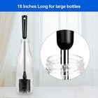 15 Inch Long Stainless Steel Handle Bottle Brush Kitchen Scrub Cleaning Brush