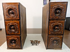 6 Ornate  Oak  Drawers And Frames  From Singer Treadle Sewing Machine