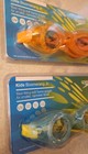 Speedo Kids Boomerang Jr Goggles Lot Of 2 Anti Fog Orange Blue Yellow  ow23