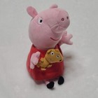 Ty Peppa Pig Plush Holding Teddy Bear Beanie Baby 6    2015 Pink Pig