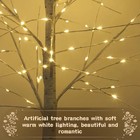 6ft Artificial Lighted Birch Tree Fairy Lights Faux Tree Xmas Party Home Decor