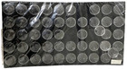 New 50 Black Foam Gem Jars Gemstone Storage Display Tray Insert