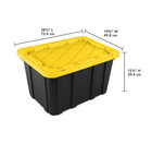 Sterilite Large Storage Bin  27 Gallon Durable Plastic Storage Tote  6 Pack