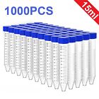 1000pcs Sterile 15ml 50ml Centrifuge Tubes Flat Screw Caps Conical Polypropylene