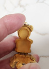 Vintage Max Factor Lejardin Solid Perfume Teddy Bear Pendant W gold Eyes  Euc
