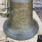 Vintage Brass bronze Bell  Ww2 Pearl Harbor War Bond Made From Sunken Ships