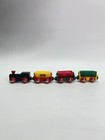 Vtg Brio Wooden Railway Train Tipping Trucks 3310 31405 31 4 Car Set Sweden Made