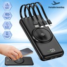 900000mah Wireless Power Bank Backup Fast Portable Charger External Battery