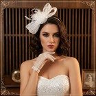 Fascinator Hat For Women Veil Feather Headwear Tea Party Wedding Retro Headband