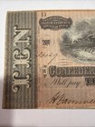 1864  1 Confederate Civil War Paper Money Dollar Bill Old Vintage Bu 030409