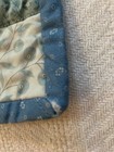 Handmade Blueberry Floral Cotton Baby cot play Quilt 29 X 44 Preowned Excellent