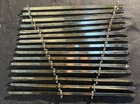 15  925mm Antique Brass Stair Rods 30 Brackets Gothic Fleur De Lys 36  25mm Face