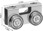 P2750-eg 4-wheel Trolley For Unistrut 1-5 8  P1000 P5000 P5500 4-pack