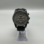 Akribos Xxiv Mens Watch 45mm Gray Dial Black Case Silicone Multifunction Ak793bk