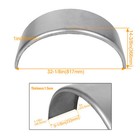 Pair Of Steel Round Single Axle Trailer Fenders   Backs For 14  15   16  Wheel