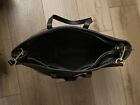 Madewell The Zip Top Transport Tote Bag Purse Black Leather