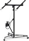 11ft Drywall Lift Panel Hoist Sheetrock Plasterboard Jack Lifter 150lbs W  Wheel