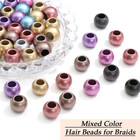50pcs Hair Beads For Braids Mix Color Loc Dreadlock Bead Acrylic Jumbo Bead 