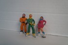Vintage Lot Of 3 Barclay Manoil Winter Scene Lead Skaters Figurines Metal