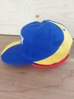Vtg Nwot Blue Yellow Anheuser Busch Snapback Wide Brim Hat Embroidered Rare 1994