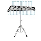 32 Notes Glockenspiel Kit Xylophone Bell Percussion Instrument Set With Adjus   