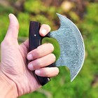 Custom Handmade Forged Damascus Steel Ulu Knife Chef Knife Kitchen Knives X740