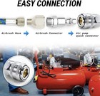 6ft Braided Airbrush Hose 1 8 Ends 1 4 Bsp Adapter Quick Connect From Usa