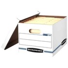 Bankers Box Basic Duty Letter legal File Storage Box With Lids  10 Pack  White C