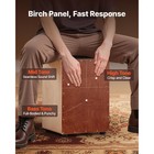 Uimoso Wooden Cajon Drum Birch Percussion Instrument With Snare And Bass Sounds