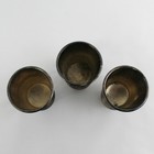 Lot Of 3 Vintage International Silver Company Silverplate  Mint Julep Cups  4 