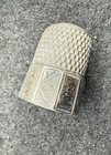 Thimble Vintage Sterling In Original Box Antique Simons Size 8 Unmarked
