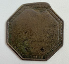 Antique 5   At Bar J w h  Octagonal Saloon Trade Token Maverick Uniface