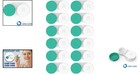 Bulk Supply Of Green Contact Lens Cases - 12 Pack For -round Hygiene