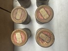Vtg Lot 10 Edison Cylinder Gold Moulded Records With Cases   Lids Untested