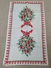 Vintage Linen Kitchen Tea Towel Christmas Mcm Shiny Brite Ornaments Great Color