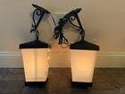Vintage Pair 14    Working 1960s Corby s Whiskey  peoria  Ill   Hanging Lanterns