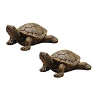 Teamwill 2x Turtle Outdoor Statue Tortoise Garden Figurine Home Decor 