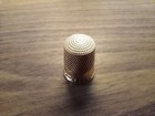 Vintage Etched Scroll 14 K Thimble Size 8