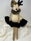 2010 Woof Poof 22  Musical Reindeer Posh Girl W fur Collar