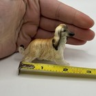 Vintage Mcm Bone China Miniature Afghan Hound Dog Figurine Aninal Trinket