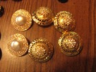 Lot Of 50 Rhinestone Buttons Lamode Cards Plus Loose