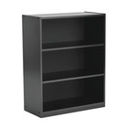 3-shelf Bookcase With Adjustable Shelves  True Black Oak