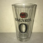 Lot Of 2 Bacardi O 0 Rum Glass Pint Bat Logo 0103b