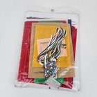 Dimensions Felt Works Santa   Rudolph Handmade Christmas Stocking Vintage 2001