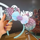 Disney  Parks Ariel Little Mermaid Seashell Pearl Headband Mickey Mouse Ears
