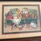 Vintage Barbara Mock Ivy   Angel Print - 16x13 Framed Home Interiors Wall Art