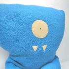 Super Rare Wedghead No Mouth  Uglydoll Blue 13  Vintage Limited Edition 